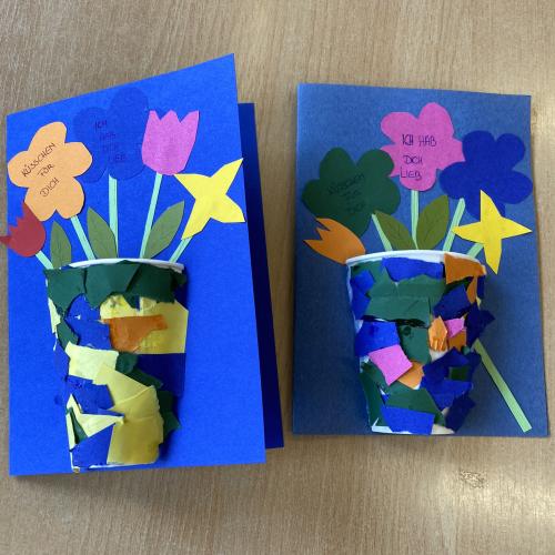 Muttertagskarte mit Blumen