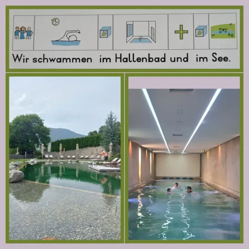 Schwimmbad und Badeteich