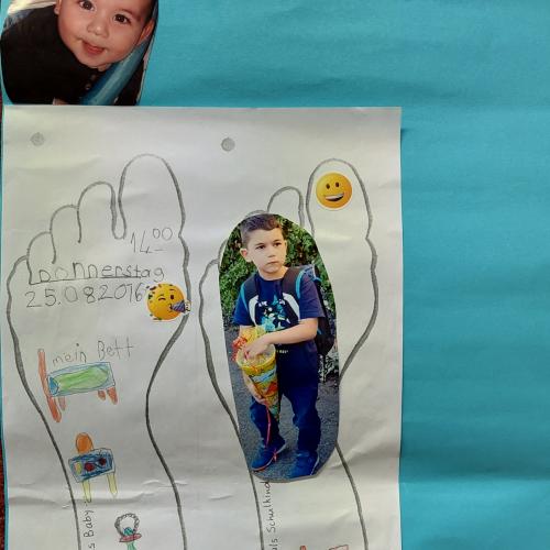 Plakat Baby -Schulkind