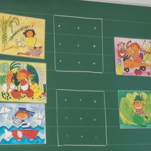 5 Bilder für die 5 Lebensmittelarten