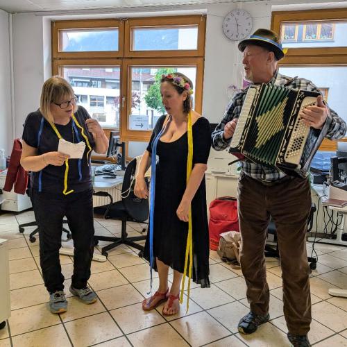 Ukrainer musizieren
