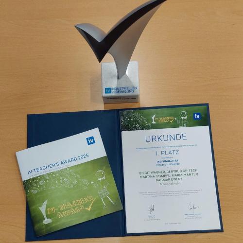 Preis vom IV teacher´s award