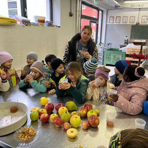 Frisch gepresster Apfelsaft