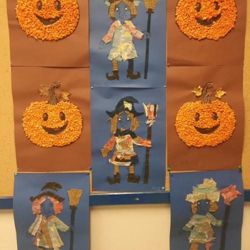 Halloween: Kürbisse und Hexen