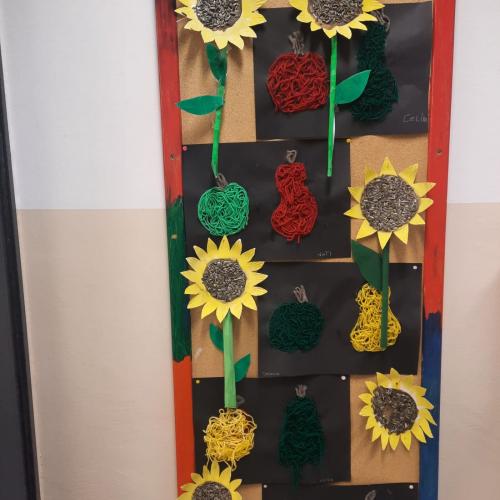 Sonnenblumen selbst gebastelt