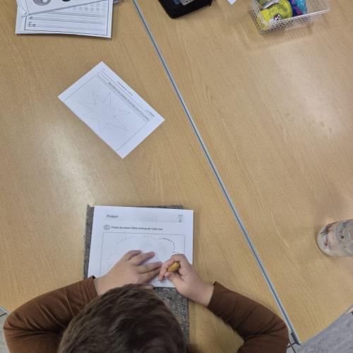 erste Schreibübungen