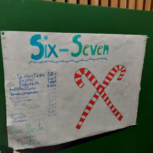 Plakat eines Marktstandes