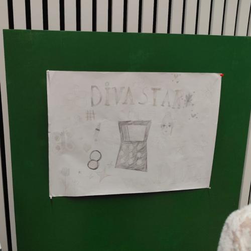 Plakat eines Marktstandes