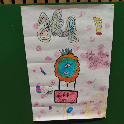 Plakat eines Marktstandes