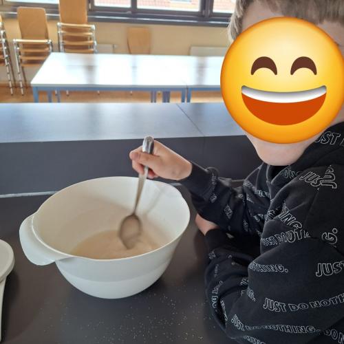 Die Zutaten wurden in einer Schüssel vermischt