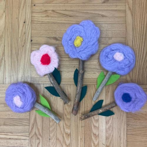 gefilzte Blumen