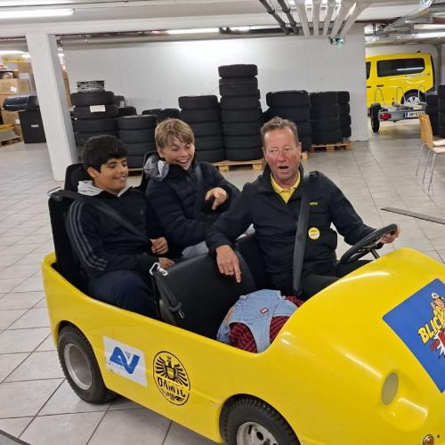 Das Mitfahren macht Spaß