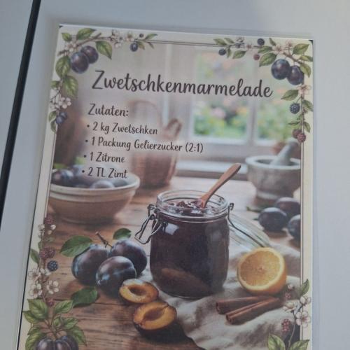 Zutatenliste als buntes Bild