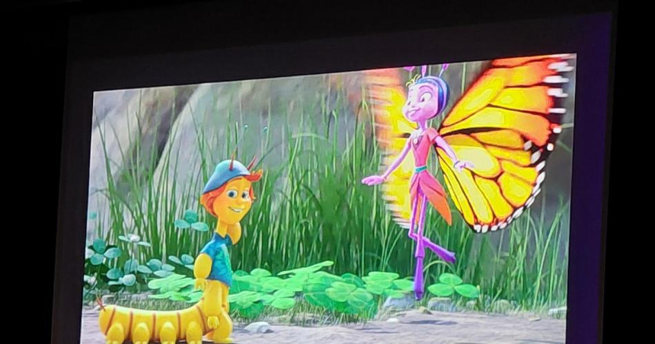 Videoausschnitt des Filmes- Raupe+ Schmetterling