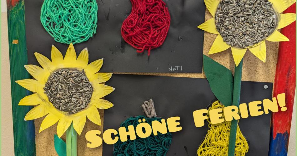 Sonnenblumen und Obst und schõne ferien